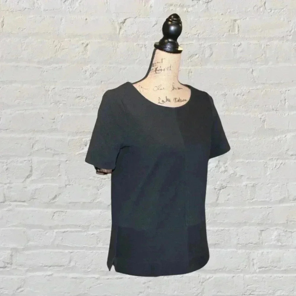 Madewell Short Sleeve Blouse - Black - Picture 3 of 6